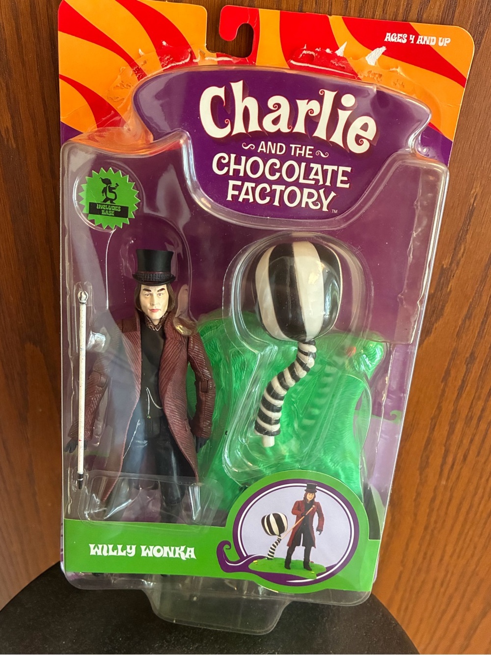 Charlie And The Chocolate Factory Willy Wonka Figure Funrise Johnny Depp in box